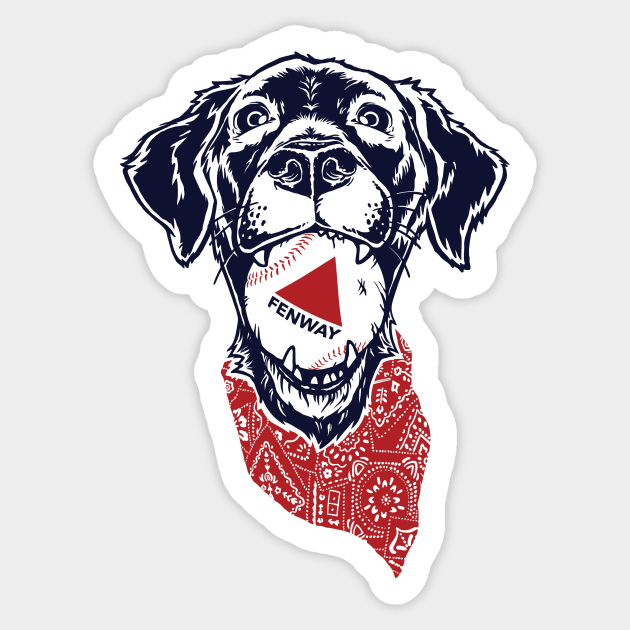 Fenway Baseball Dog Sticker by FRGStudios2020